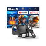 HY320 Mini Projector Android 11,1080P Projector WIFI6 BT5.0