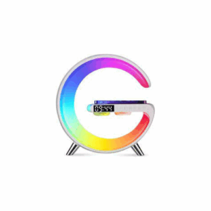Lamp with Wireless Charger Bluetooth Speaker with Alarm  LED Table (mini)