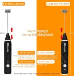⁦Milk Frother Handheld Foam Maker⁩ - الصورة ⁦4⁩