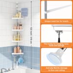 Stainless Steel Bathroom Corner 4 Tier - Image 4