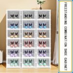 ⁦Foldable Free Standing Shoe Rack  Organizer for Neat Shoe Storage  (6 Compartment)⁩ - الصورة ⁦3⁩