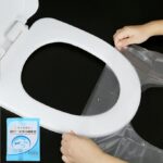 ⁦50 pieces of disposable travel toilet seat waterproof portable⁩ - الصورة ⁦2⁩