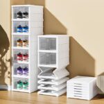 ⁦Foldable Free Standing Shoe Rack  Organizer for Neat Shoe Storage  (6 Compartment)⁩ - الصورة ⁦2⁩