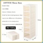 ⁦Foldable Free Standing Shoe Rack  Organizer for Neat Shoe Storage  (6 Compartment)⁩ - الصورة ⁦4⁩