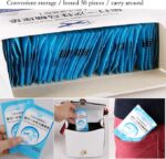 ⁦50 pieces of disposable travel toilet seat waterproof portable⁩ - الصورة ⁦3⁩