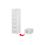 Foldable Free Standing Shoe Rack  Organizer for Neat Shoe Storage  (6 Compartment)