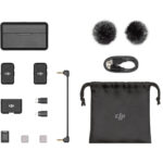 ⁦DJI Mic Version 1/2-Person Compact Digital Wireless Microphone System/Recorder for Camera & Smartphone (2.4 GHz)⁩ - الصورة ⁦5⁩