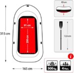 Intex |Excursion Inflatable Boat Set with Aluminium Oars and Pump | 4 Person | 68324NP | ‎315 * 165 * 43 cm | Grey - Image 4