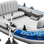Intex |Excursion Inflatable Boat Set with Aluminium Oars and Pump | 4 Person | 68324NP | ‎315 * 165 * 43 cm | Grey - Image 5