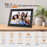 FANGOR 10.1 Inch WiFi Digital Picture Frame 1280x800 HD IPS Touch Screen, Electronic Smart Photo Frame with 32GB Storage, Auto-Rotate, Instantly Share Photos/Videos via Uhale App from Anywhere - Image 3