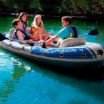 Intex |Excursion Inflatable Boat Set with Aluminium Oars and Pump | 4 Person | 68324NP | ‎315 * 165 * 43 cm | Grey - Image 2