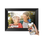 FANGOR 10.1 Inch WiFi Digital Picture Frame 1280x800 HD IPS Touch Screen, Electronic Smart Photo Frame with 32GB Storage, Auto-Rotate, Instantly Share Photos/Videos via Uhale App from Anywhere